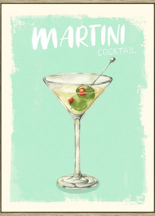 Leinwandbild «Martini» mit Rahmen 30 × 40 cm