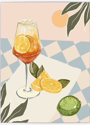 Leinwandbild «Aperol» mit Rahmen 30 × 40 cm