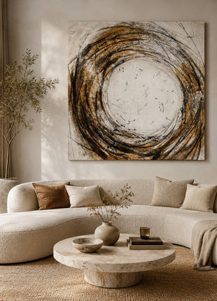 Ölgemälde «Reise» 120 × 120 cm (Art. OTH-0030)