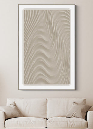 3D-Wanddekoration «Gerahmte Wellen 1» 80 × 120 cm – Ansicht 2