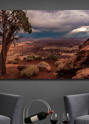 Glasbild «Canyon» 120 × 80 cm – 3D-Relief – Ansicht 2