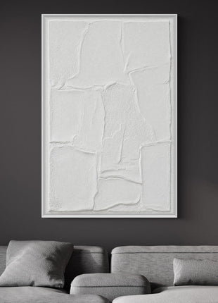 3D-Wanddekoration «Breaking White» 80 × 120 cm – Ansicht 2