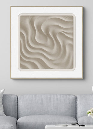 3D-Wanddekoration «Sandwellen 2» 60 × 60 cm – Ansicht 2