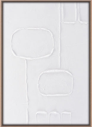 3D-Wanddekoration «Weiss» 50 × 70 cm – 6er-Set – Ansicht 4