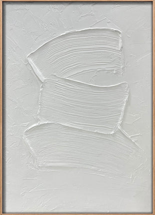 3D-Wanddekoration «Weiss» 50 × 70 cm – 6er-Set – Ansicht 3