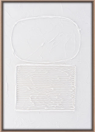3D-Wanddekoration «Weiss» 50 × 70 cm – 6er-Set – Ansicht 6