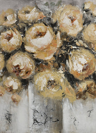 Ölgemälde «Blumen» 120 × 120 cm – Ansicht 2