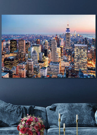 Glasbild «Manhattan» 120 × 80 cm – 3D-Relief – Ansicht 2