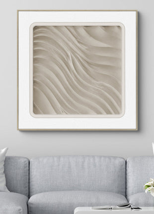 3D-Wanddekoration «Sandwellen 1» 60 × 60 cm – Ansicht 2