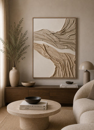 Ölgemälde «Fluss» 80 × 120 cm mit Rahmen